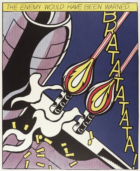 Roy Lichtenstein : As I opened the fire (Trittico).  - Asta Arte Antica, Moderna e Contemporanea [parte II] - Associazione Nazionale - Case d'Asta italiane