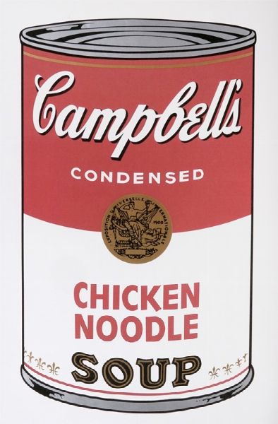 Andy Warhol : Campbell's Soup. Chicken noodle.  - Asta Arte Antica, Moderna e Contemporanea [parte II] - Associazione Nazionale - Case d'Asta italiane