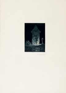 FRITZ SCHWIMBECK : Phantasien uber ein altes Haus.  - Asta Arte Antica, Moderna e Contemporanea [parte II] - Associazione Nazionale - Case d'Asta italiane