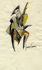 LUCIO VENNA LANDSMANN - Figura futurista.