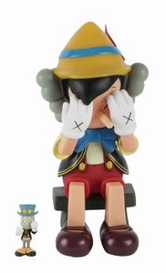 KAWS [PSEUD. DI DONNELLY BRIAN] - Pinocchio & Jiminy Cricket.