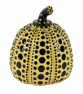 YAYOI KUSAMA - Yellow and Black Pumpkin.