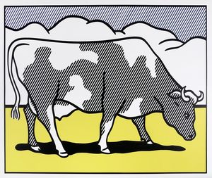 Roy Lichtenstein - Cow Going Abstract (Triptych).