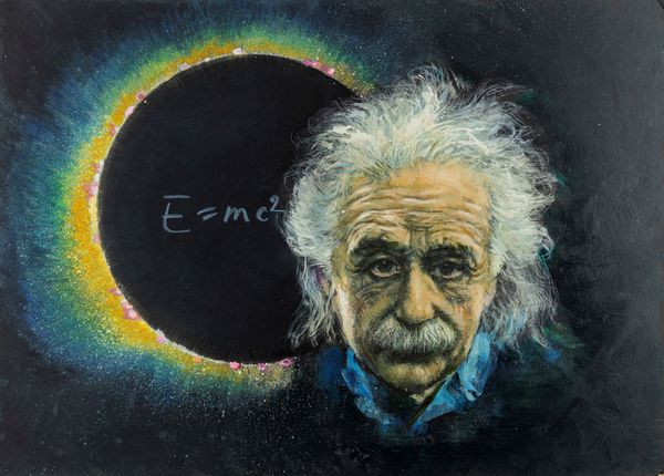 Mario Tempesti : Albert Einstein  - Asta Fumetti: Tavole e Illustrazioni Originali - Associazione Nazionale - Case d'Asta italiane