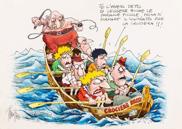 Franco Bruna : Crociere Rossi  - Asta Fumetti: Tavole e Illustrazioni Originali - Associazione Nazionale - Case d'Asta italiane