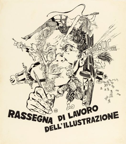 GUIDO CREPAX : Autoritratto  - Asta Fumetti: Tavole e Illustrazioni Originali - Associazione Nazionale - Case d'Asta italiane