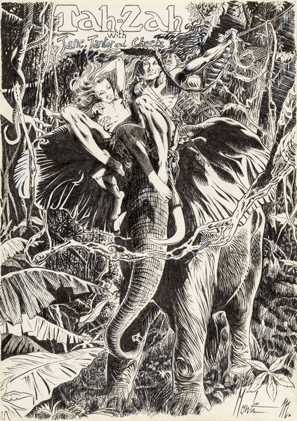 Monti (Antonio Montanaro) : Tarzan  - Asta Fumetti: Tavole e Illustrazioni Originali - Associazione Nazionale - Case d'Asta italiane