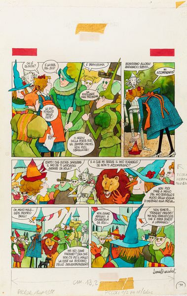 Anna Brandoli : Il Mago di Oz  - Asta Fumetti: Tavole e Illustrazioni Originali - Associazione Nazionale - Case d'Asta italiane