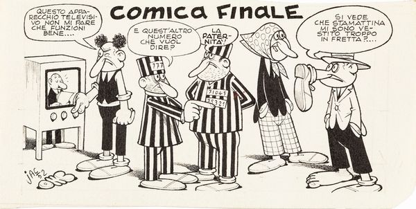 Benito Jacovitti : Comica finale  - Asta Fumetti: Tavole e Illustrazioni Originali - Associazione Nazionale - Case d'Asta italiane