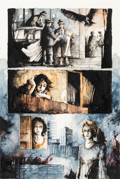 Daniele Serra : Il Corvo - The Most Beautiful Suicide  - Asta Fumetti: Tavole e Illustrazioni Originali - Associazione Nazionale - Case d'Asta italiane