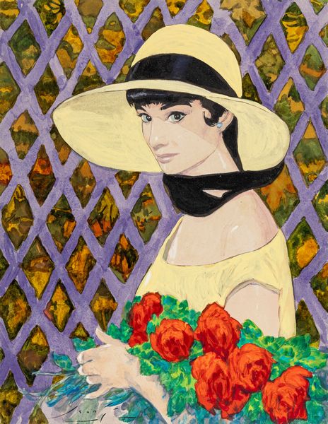 Gradimir Smudja : Audrey Hepburn  - Asta Fumetti: Tavole e Illustrazioni Originali - Associazione Nazionale - Case d'Asta italiane