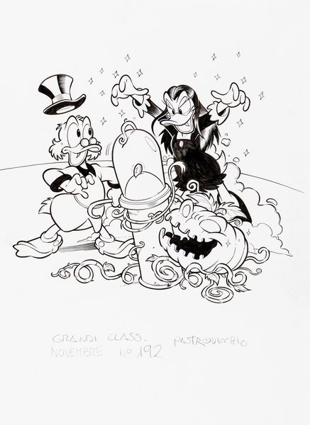 Lorenzo Pastrovicchio : I Grandi Classici Disney n. 192  - Asta Fumetti: Tavole e Illustrazioni Originali - Associazione Nazionale - Case d'Asta italiane