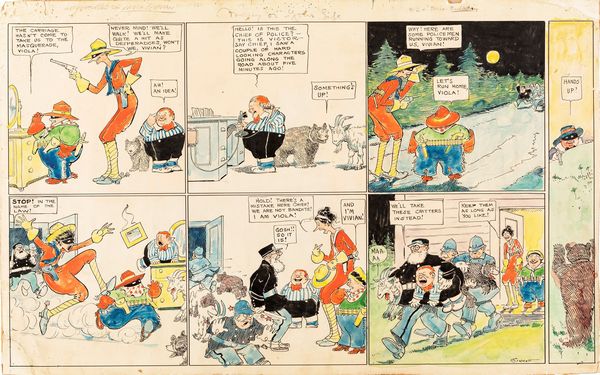 Arthur Sinnott : The Adventures of Viola and Vivian - Money or Your Life  - Asta Fumetti: Tavole e Illustrazioni Originali - Associazione Nazionale - Case d'Asta italiane