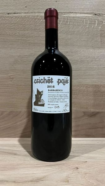 Barbaresco Crichët Pajé Roagna 2016  - Asta PANDOLFINI PER AMICI DI URI - ASTA BENEFICA PER SOSTENERE LA RICERCA SCIENTIFICA UROLOGICA - Associazione Nazionale - Case d'Asta italiane