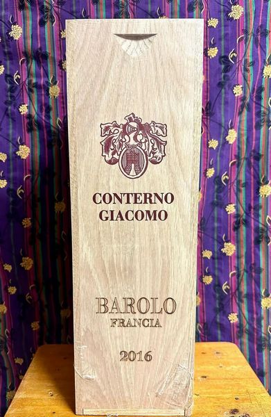 Barolo Cascina Francia Giacomo Conterno 2016  - Asta PANDOLFINI PER AMICI DI URI - ASTA BENEFICA PER SOSTENERE LA RICERCA SCIENTIFICA UROLOGICA - Associazione Nazionale - Case d'Asta italiane