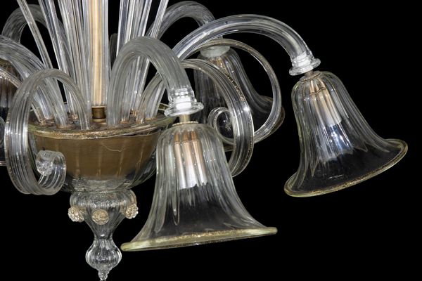 Lampadario vintage di Murano  - Asta 20TH CENTURY DESIGN From the late 19th to the early 21th Century - Associazione Nazionale - Case d'Asta italiane