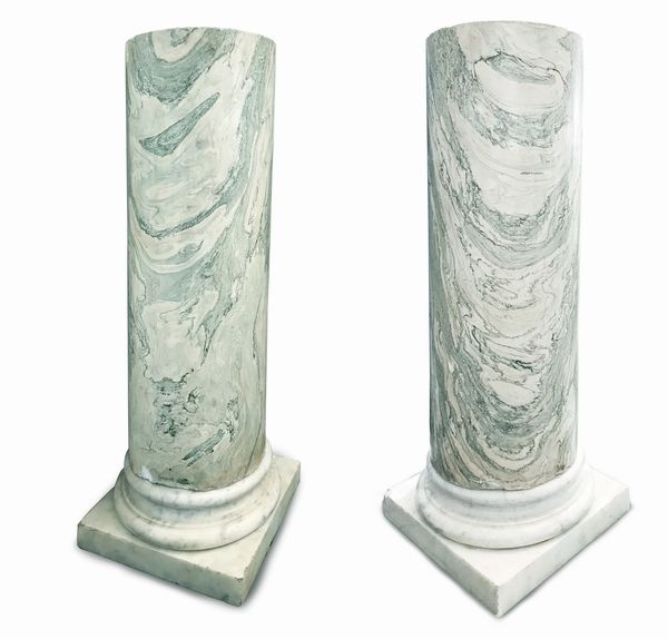 Coppia di colonne in marmo  - Asta 20TH CENTURY DESIGN From the late 19th to the early 21th Century - Associazione Nazionale - Case d'Asta italiane