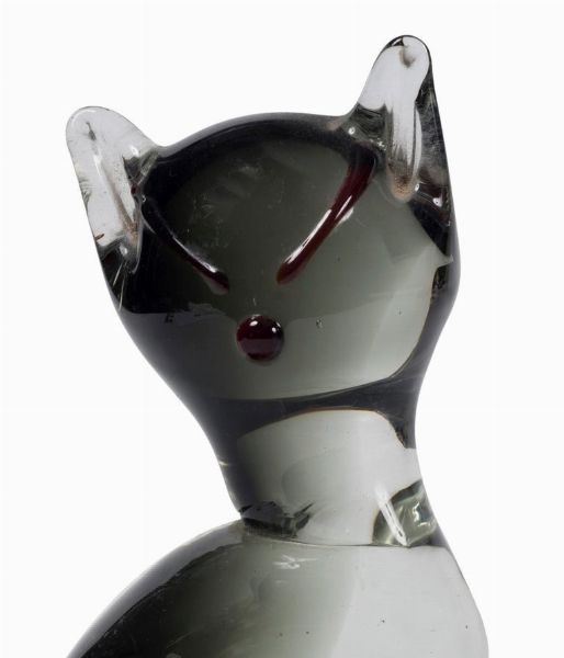 Gatto in vetro di Murano  - Asta 20TH CENTURY DESIGN From the late 19th to the early 21th Century - Associazione Nazionale - Case d'Asta italiane