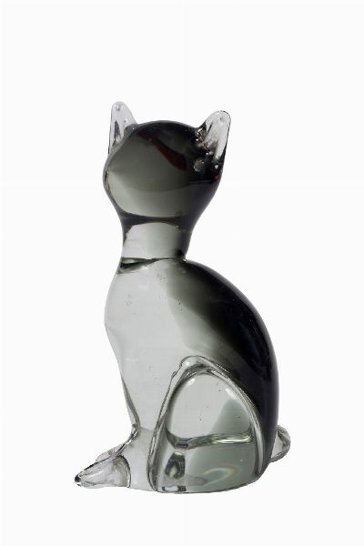 Gatto in vetro di Murano  - Asta 20TH CENTURY DESIGN From the late 19th to the early 21th Century - Associazione Nazionale - Case d'Asta italiane