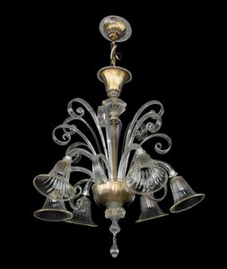 Lampadario vintage di Murano  - Asta 20TH CENTURY DESIGN From the late 19th to the early 21th Century - Associazione Nazionale - Case d'Asta italiane