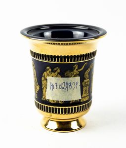 Piccolo vaso dorato e blu  - Asta 20TH CENTURY DESIGN From the late 19th to the early 21th Century - Associazione Nazionale - Case d'Asta italiane