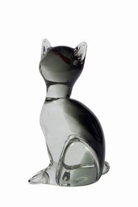 Gatto in vetro di Murano  - Asta 20TH CENTURY DESIGN From the late 19th to the early 21th Century - Associazione Nazionale - Case d'Asta italiane