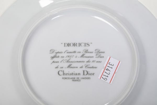 Sei piatti da dessert Dioricis <BR>Francia, Manifattura di Limoges per Christian Dior, 1960- 1970 circa<BR>  - Asta L'Art de la Table - Associazione Nazionale - Case d'Asta italiane