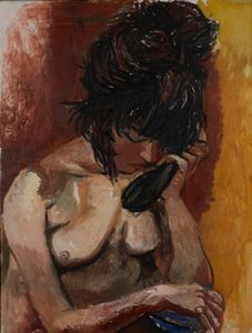 Renato Guttuso - Donna al telefono