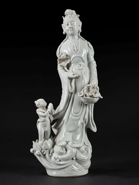 Scultura in blanc de chine  - Asta Arte Orientale  - Associazione Nazionale - Case d'Asta italiane