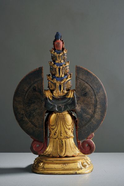 Scultura in bronzo dorato raffigurante Avalokiteshvara Ekadashamukha  - Asta Arte Orientale  - Associazione Nazionale - Case d'Asta italiane