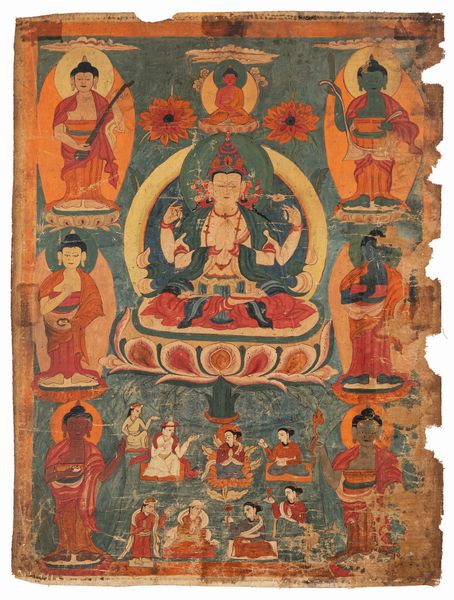 Thangka in seta  - Asta Arte Orientale  - Associazione Nazionale - Case d'Asta italiane