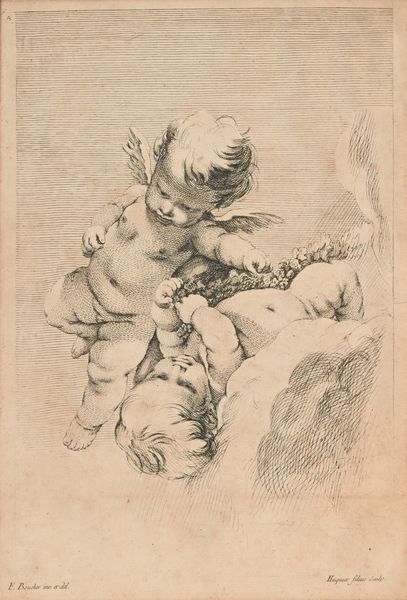 Gabriel Huquier, : Giochi di putti, da Francois Boucher e Baccanale con capra e amorini  - Asta Antiquariato - Mobili, Sculture e Oggetti d'Arte - Associazione Nazionale - Case d'Asta italiane