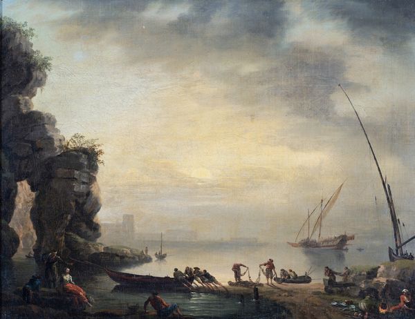 attribuito a Jean Antoine Vernet (Francia 1716, 1775) : Veduta dell'arco di Posillipo  - Asta Oggetti d'arte, Gouaches dalla Collezione di Carlo Knight, importanti dipinti antichi e dipinti del XIX secolo - Associazione Nazionale - Case d'Asta italiane