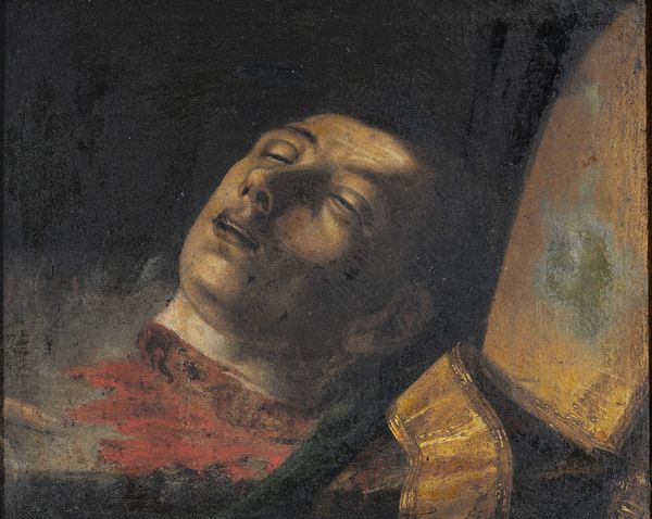 Scuola napoletana, XVIII secolo : San Gennaro decollato  - Asta Oggetti d'arte, Gouaches dalla Collezione di Carlo Knight, importanti dipinti antichi e dipinti del XIX secolo - Associazione Nazionale - Case d'Asta italiane