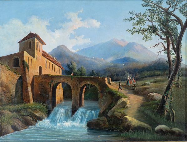 Salvatore  Fergola : L'Isola dei Liri  - Asta Oggetti d'arte, Gouaches dalla Collezione di Carlo Knight, importanti dipinti antichi e dipinti del XIX secolo - Associazione Nazionale - Case d'Asta italiane