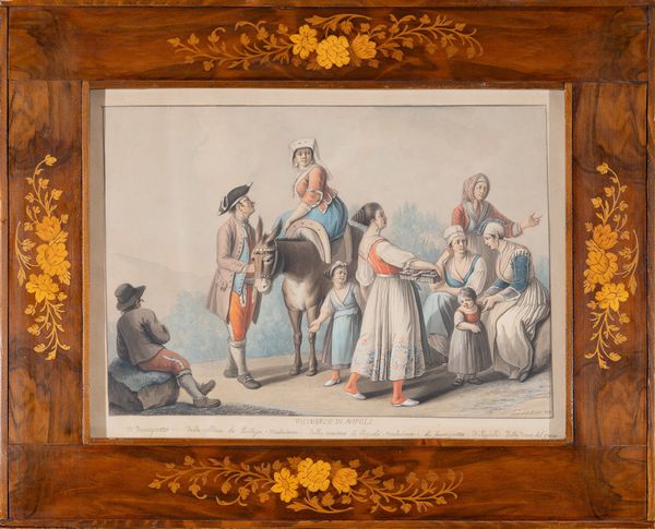 Saverio  Della Gatta : Vicinanze di Napoli, 1803  - Asta Oggetti d'arte, Gouaches dalla Collezione di Carlo Knight, importanti dipinti antichi e dipinti del XIX secolo - Associazione Nazionale - Case d'Asta italiane