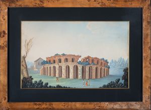 Scuola napoletana, XIX secolo - Anfiteatro di Pozzuoli