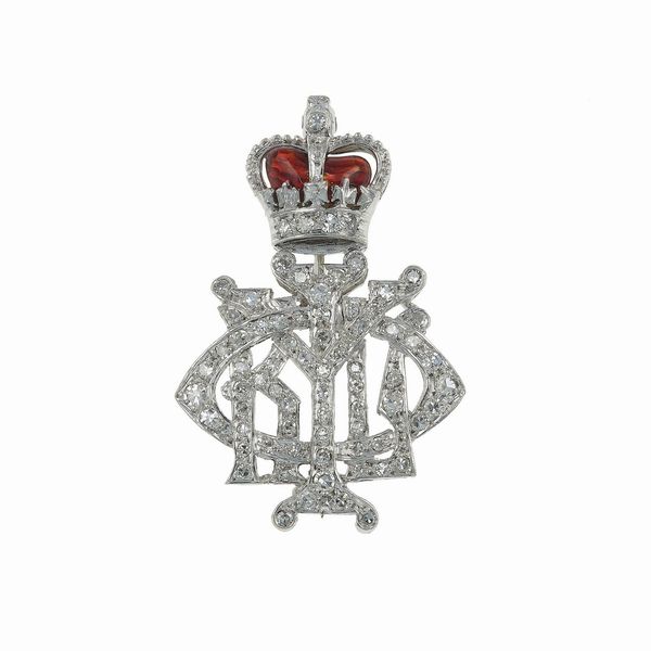 Spilla Regimental con iniziali  - Asta Fine Jewels - Associazione Nazionale - Case d'Asta italiane