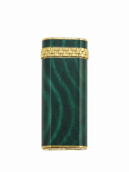 Cartier, Paris. Accendino con smalto effetto malachite  - Asta Fine Jewels - Associazione Nazionale - Case d'Asta italiane