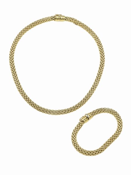 Fope. Demi-parure composta da girocollo e bracciale  - Asta Fine Jewels - Associazione Nazionale - Case d'Asta italiane