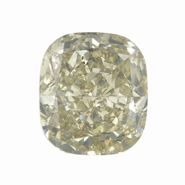 Diamante fancy brownish yellow di ct. 10.03, caratteristiche interne SI1, fluorescenza UV lieve  - Asta Fine Jewels - Associazione Nazionale - Case d'Asta italiane