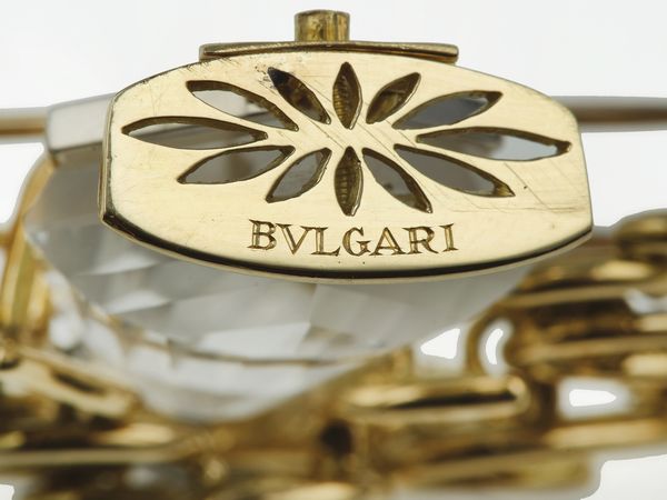 Bulgari. Spilla con cristallo di rocca e diamanti  - Asta Fine Jewels - Associazione Nazionale - Case d'Asta italiane