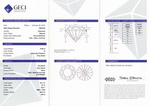 Tre diamanti taglio rotondo a brillante di ct 0.50, 0.51 e 0.51, colore G, caratteristiche interne IF, fluorecenza UV nulla  - Asta Fine Jewels - Associazione Nazionale - Case d'Asta italiane