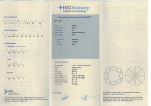 Diamante taglio brillante di ct 5.55, colore J, caratteristiche interne VVS2, fluorescenza UV nulla  - Asta Fine Jewels - Associazione Nazionale - Case d'Asta italiane