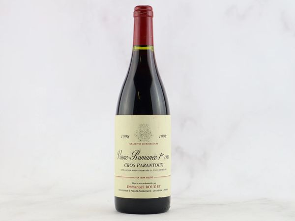 Vosne-Romanée Au Cros Parantoux Domaine Emmanuel Rouget 1998  - Asta ALCHIMIA - Vini Pregiati e da Collezione - Associazione Nazionale - Case d'Asta italiane