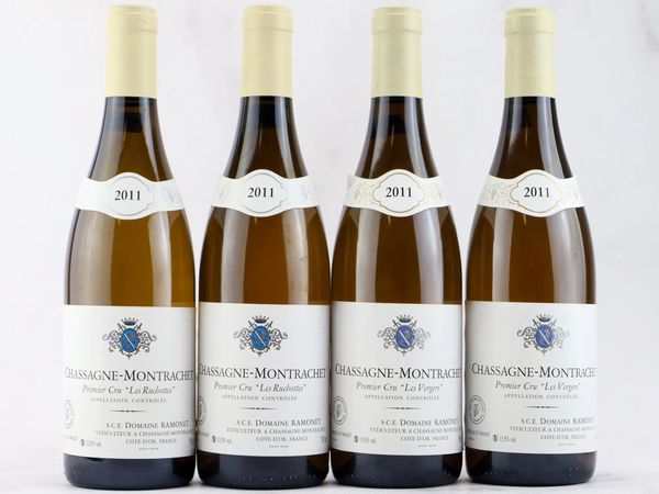 Selezione Chassagne-Montrachet Domaine Ramonet 2011  - Asta ALCHIMIA - Vini Pregiati e da Collezione - Associazione Nazionale - Case d'Asta italiane