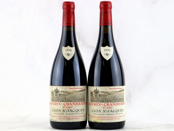 Gevrey-Chambertin Clos Saint Jacques Domaine Armand Rousseau 1996  - Asta ALCHIMIA - Vini Pregiati e da Collezione - Associazione Nazionale - Case d'Asta italiane