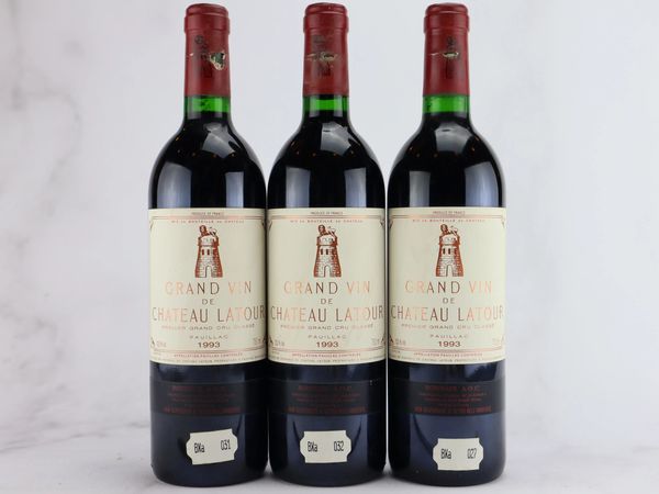 Château Latour 1993  - Asta ALCHIMIA - Vini Pregiati e da Collezione - Associazione Nazionale - Case d'Asta italiane