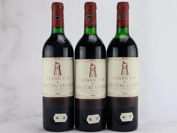 Château Latour 1986  - Asta ALCHIMIA - Vini Pregiati e da Collezione - Associazione Nazionale - Case d'Asta italiane