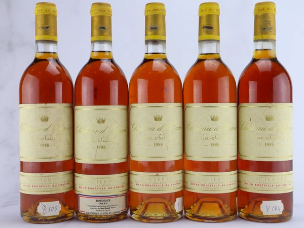 Château d’Yquem 1988  - Asta ALCHIMIA - Vini Pregiati e da Collezione - Associazione Nazionale - Case d'Asta italiane